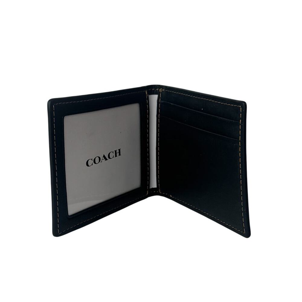 Coach Wallet In Signature Canvas With Varsity Str… - image 5